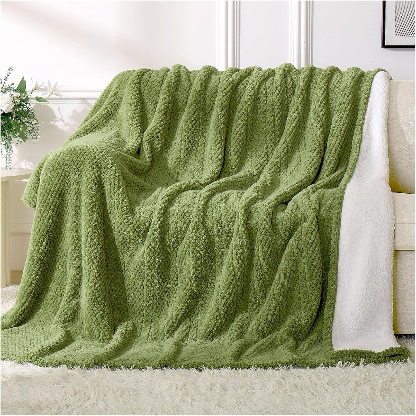 Heated Blanket Electric Throw, 50" x 60" 3D Pineapple Jacquard Blanket Soft Fluffy, Fast Heating Throw 8 Heating Levels & 8 Hours Auto Off with ETL & FCC Certification, Pink