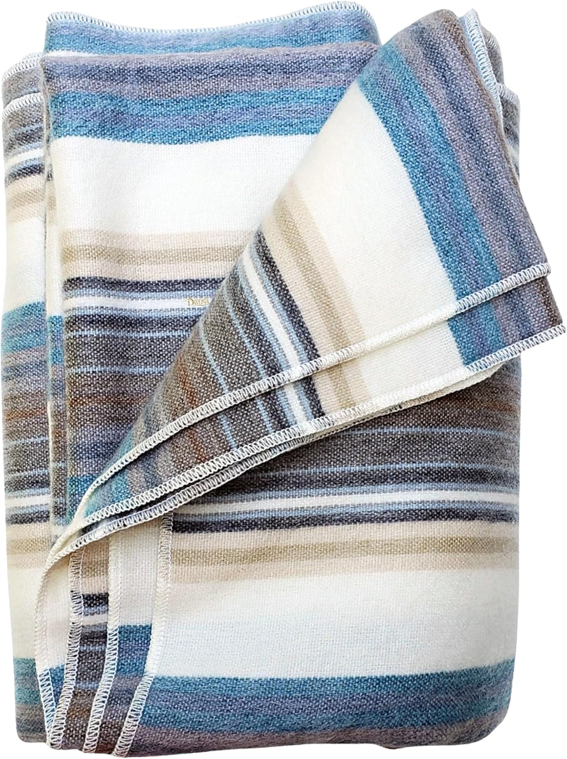 Alpaca Wool Throw Blanket | Super Soft, Lightweight, Breathable and Hypoallergenic | Non-Itchy or Scratchy (Gray White Varicolored, Queen (U.S. Standard))