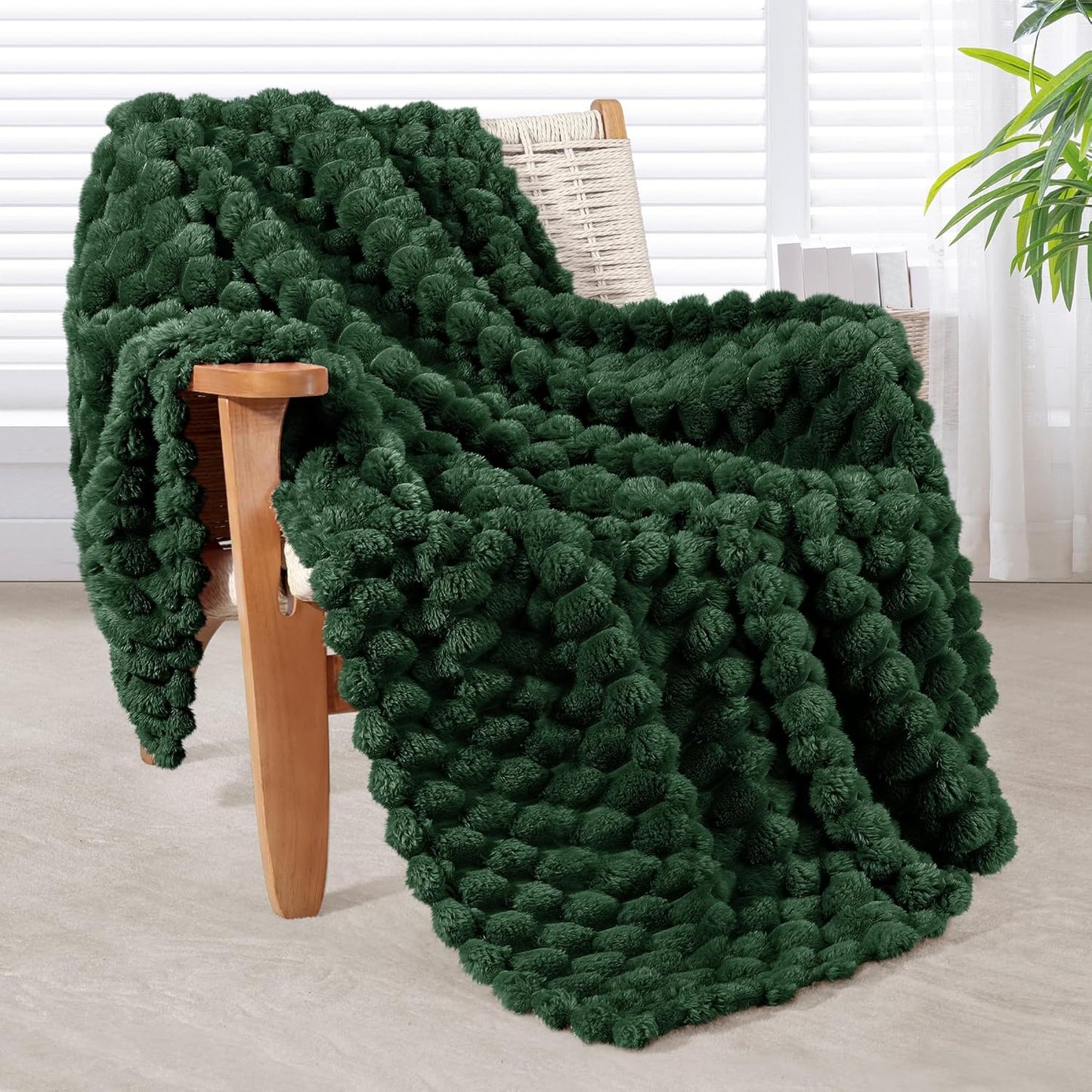 Whale Flotilla Throw Blanket for Couch with Jacquard Pattern, Fuzzy Soft Cozy Exquisite Blankets for All Season, Warm and Fluffy, 50x60 Inch, Camel