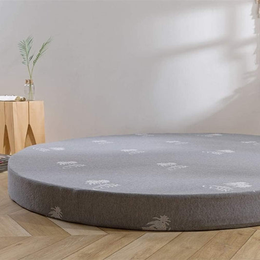 Thicken Round Bed Mattress, Firm Feel Floor Tatami Mat Padded Memory Foam, Removable & Washable Sleeping Pad Futon Breathable Mattress Pad Floor Bed (Size : 200cm, Thickness : 10cm)