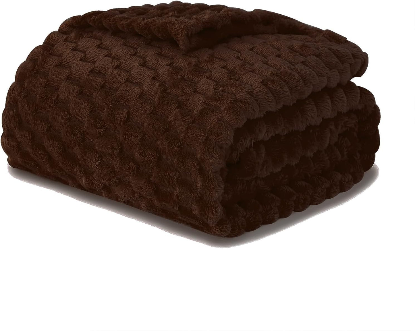 Puncuntex Hot Pink Throw Blanket 50"×60" inches Gifts for Mom Fuzzy 3D Jacquard Decorative Flannel Fleece Super Soft Plush Cozy Blanket for Couch Sofa Chair Lightweight