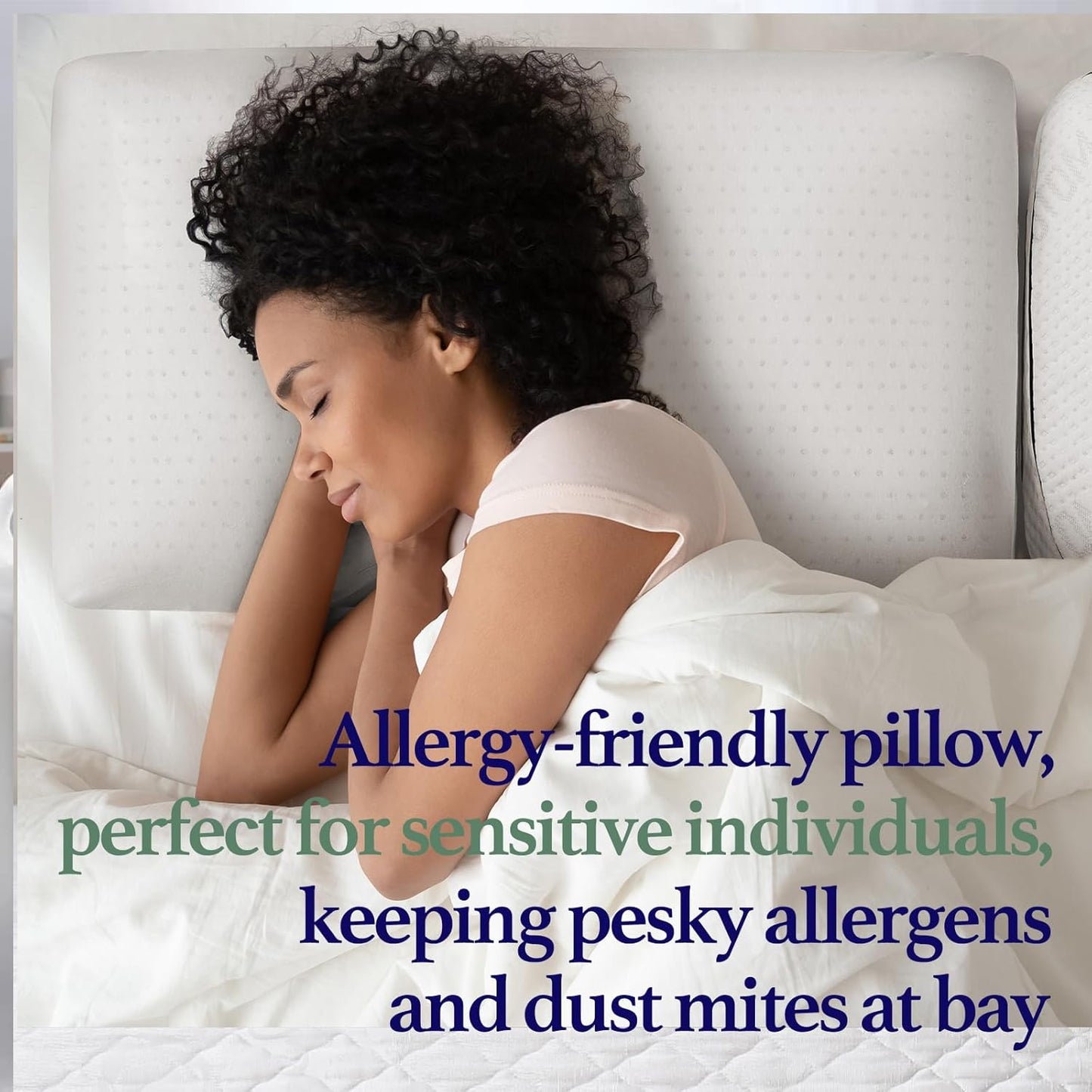 Talalay 100% Natural Premium Latex Pillow, Bed Pillow with Removable Cotton Cover, Queen Sleeping Pillow, Helps Relieve Pain and Pressure, Suitable for Side Back or Stomach Sleepers - Extra Soft